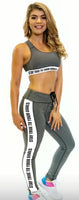 Stay True to Your Goals Epic Leggings/Bra fire set